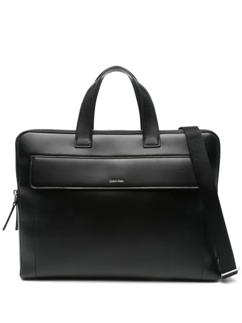 Calvin Klein logo-print laptop bag 