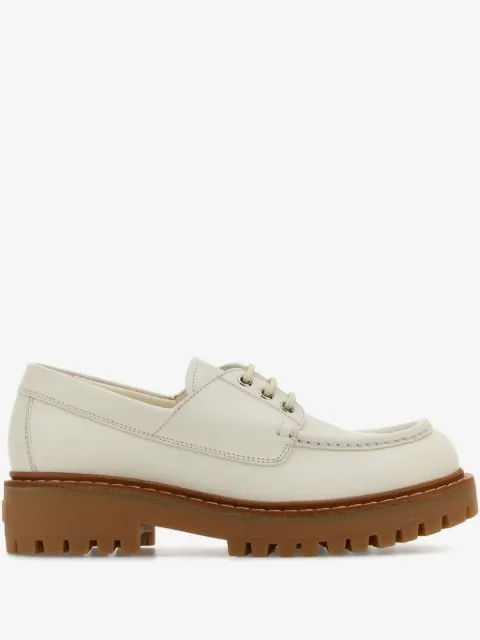 Prada leather lace-up shoes