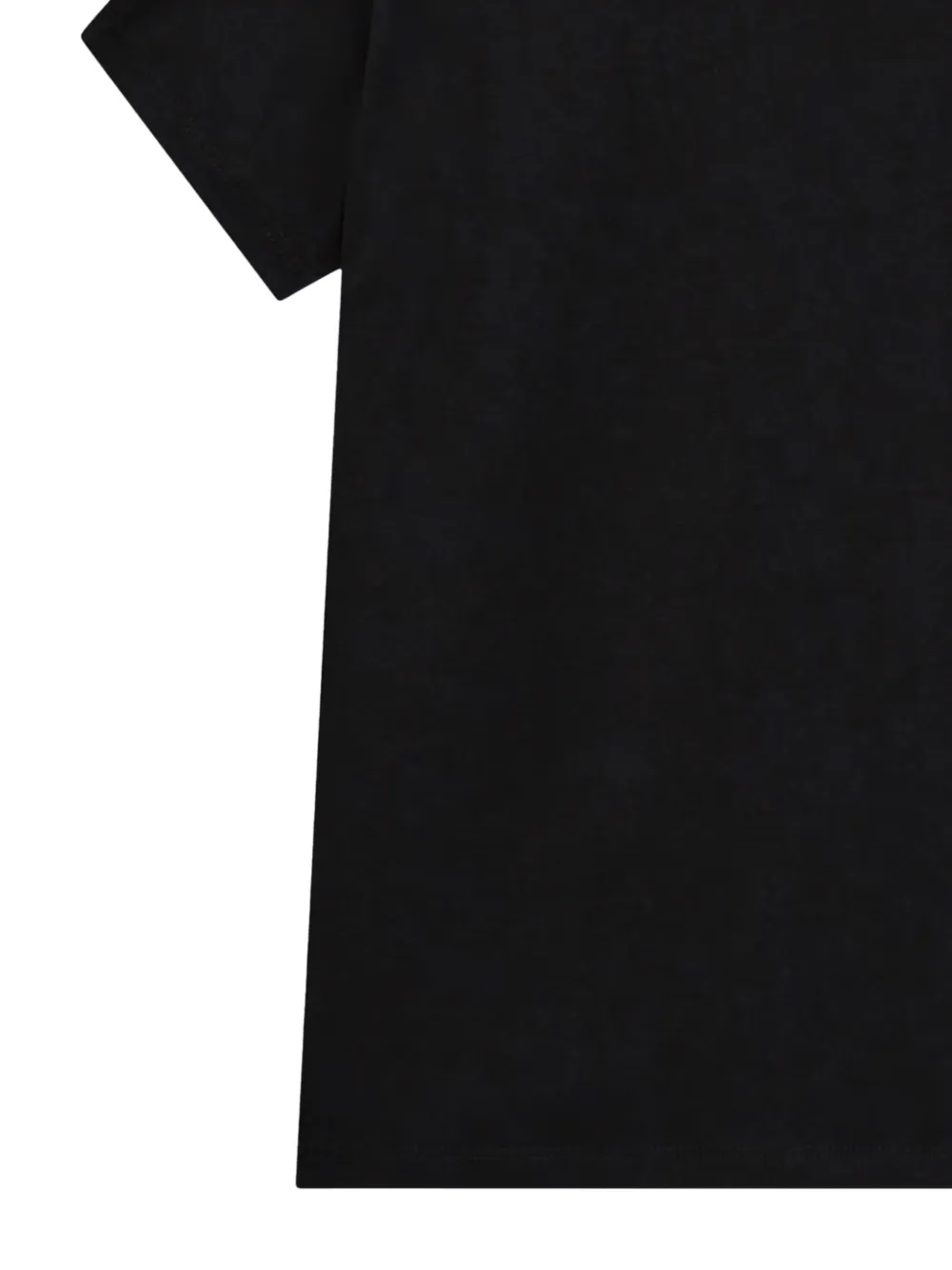 guess kids T-shirt van biologisch katoen met logo van pailletten Zwart