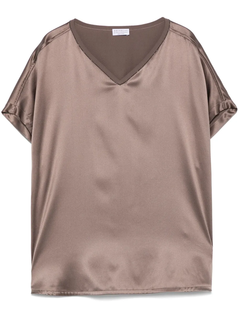 Brunello Cucinelli Monili-detail top | Brown | Image 1