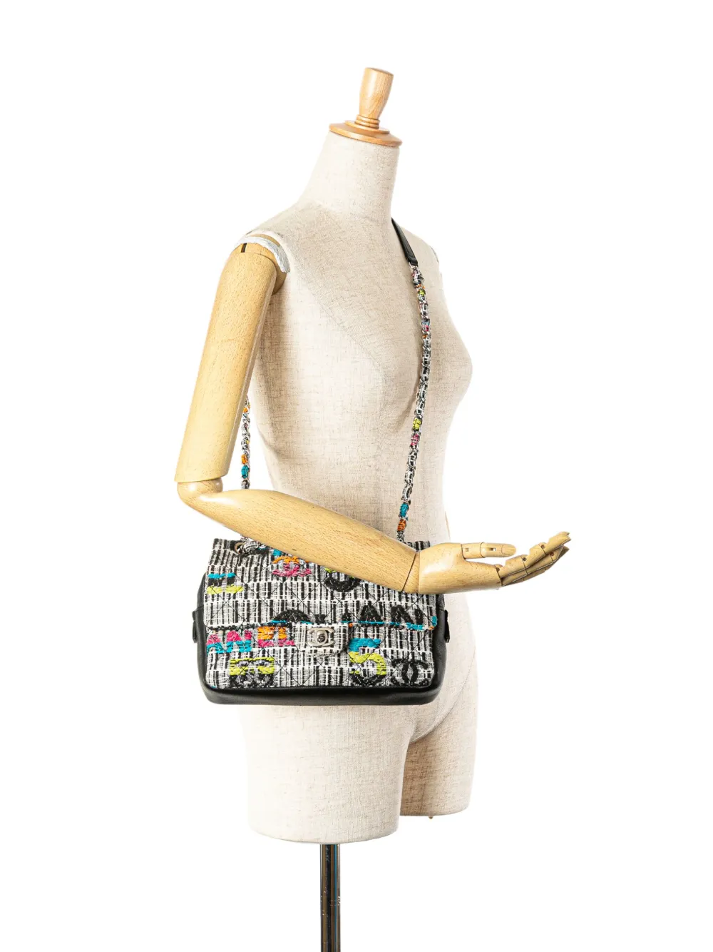 CHANEL Pre-Owned 2015-2016 Tweed Easy Fantasy Flap shoulder bag | Pre-Owned | Image 2