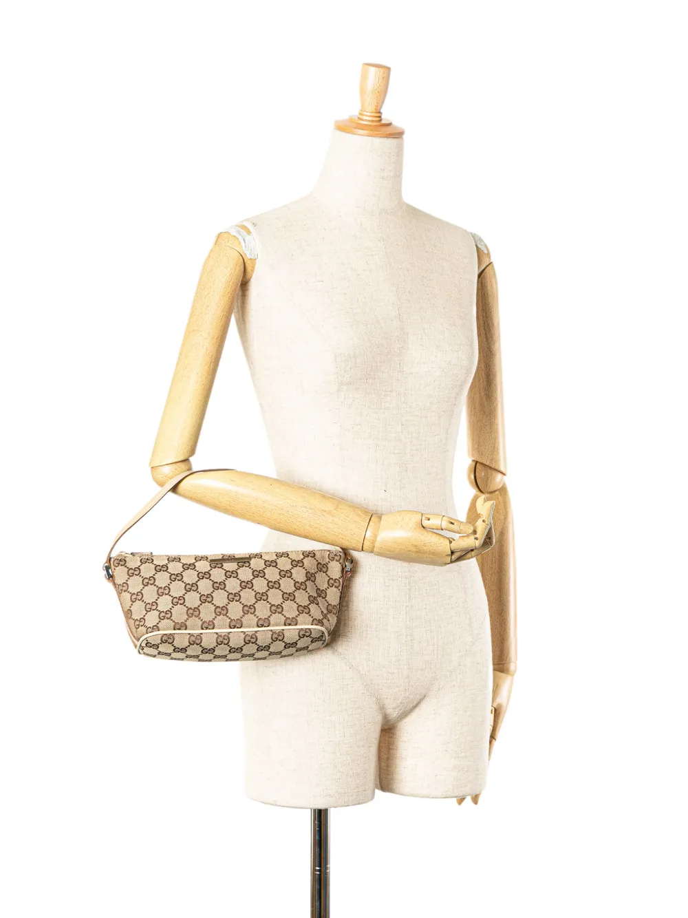 Gucci Pre-Owned 2000-2015 GG Canvas Boat schoudertas - Bruin