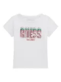 guess kids logo t-shirt - White