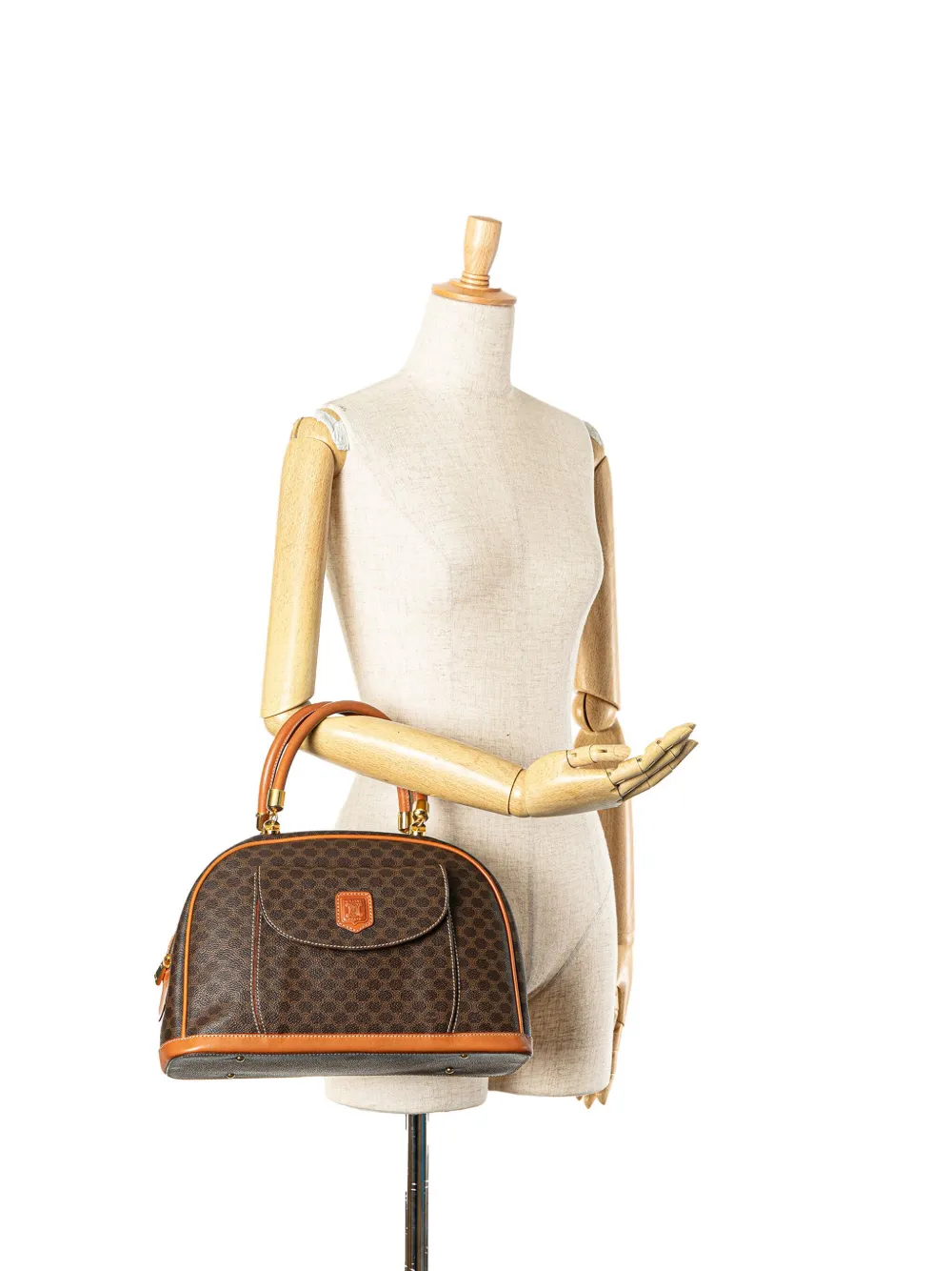 Céline Pre-Owned 1997 Macadam gecoate canvas handtas - Bruin