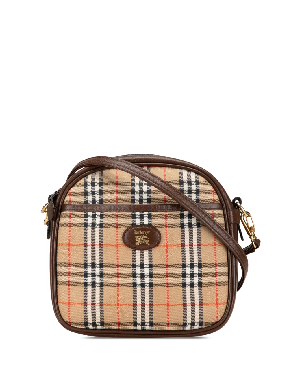 20th Century Haymarket Check Canvas crossbody bag