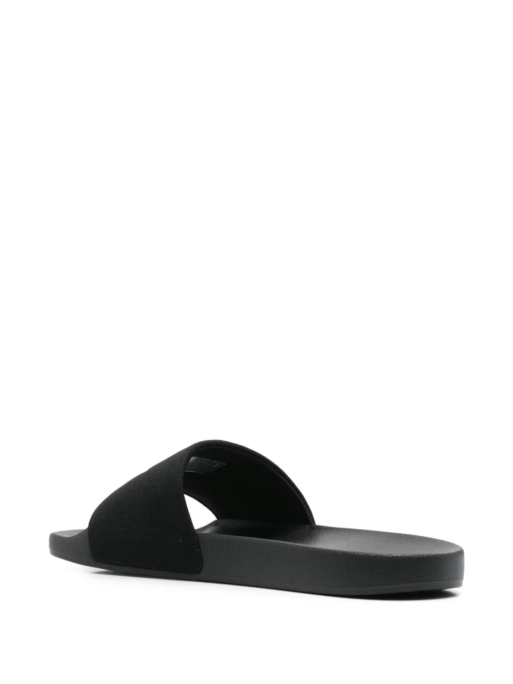 Calvin Klein Jeans logo-print slides Black