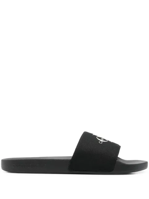 Calvin Klein Jeans logo-print slides