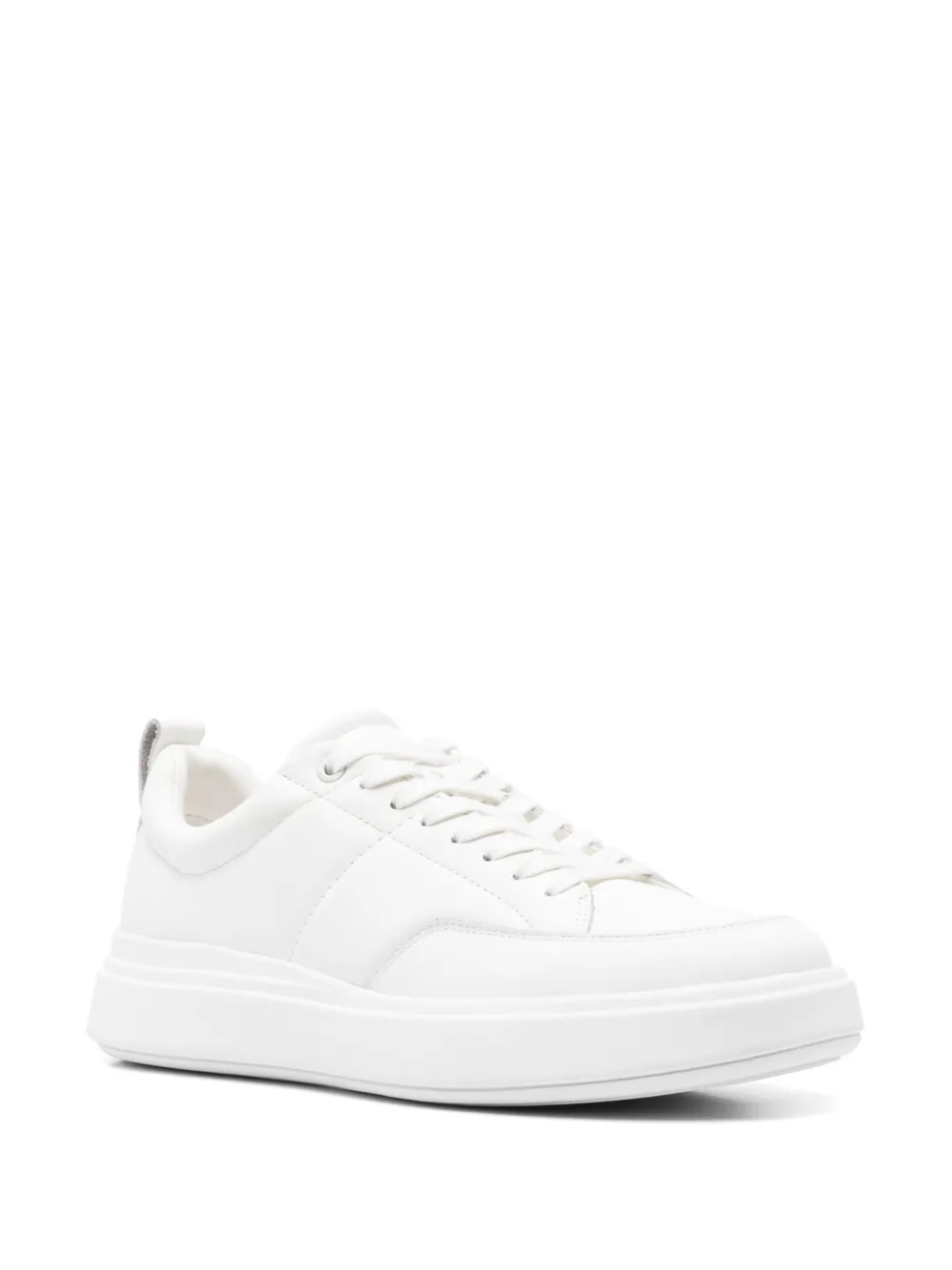 Calvin Klein matte-finish sneakers - Wit