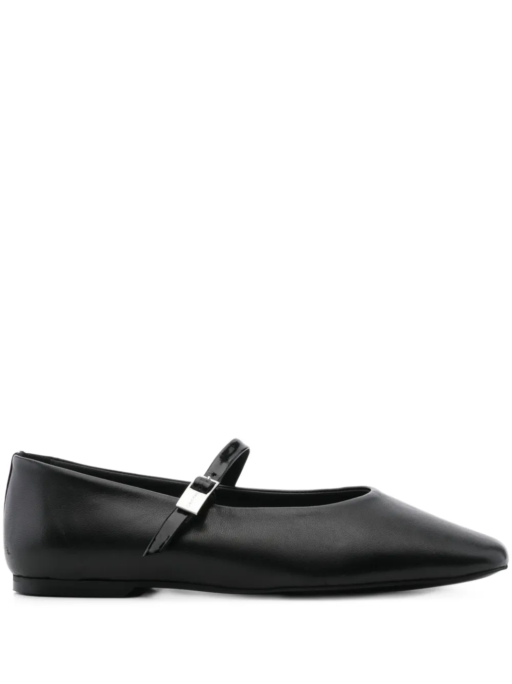 Calvin Klein buckle ballet flats Black
