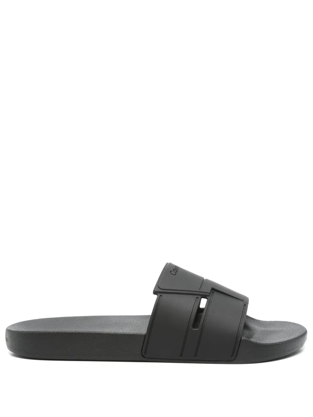 Calvin Klein logo-debossed slides | negro | Image 1