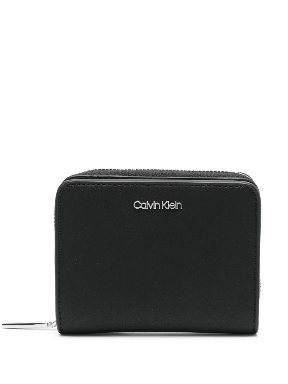 Calvin Klein zip-around logo wallet | Black | Image 1