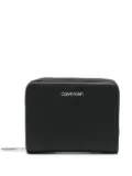 Calvin Klein zip-around logo wallet - Black