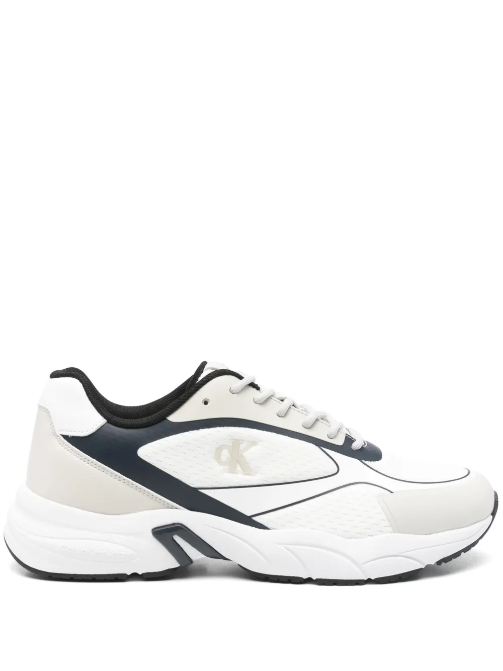 Calvin Klein Jeans logo-embroidered sneakers White