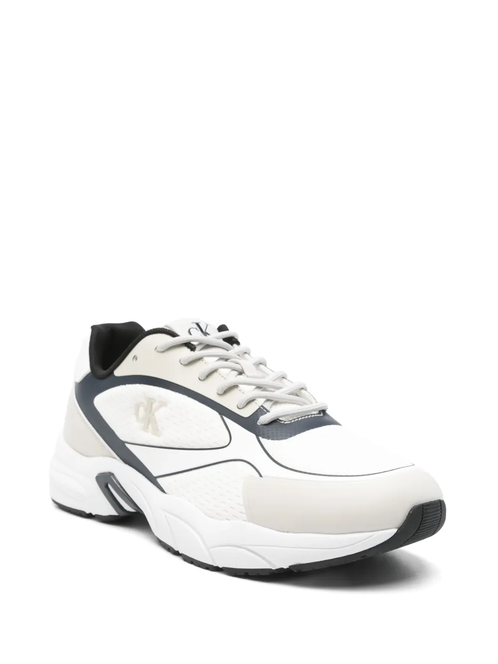 Calvin Klein Jeans logo-embroidered sneakers White