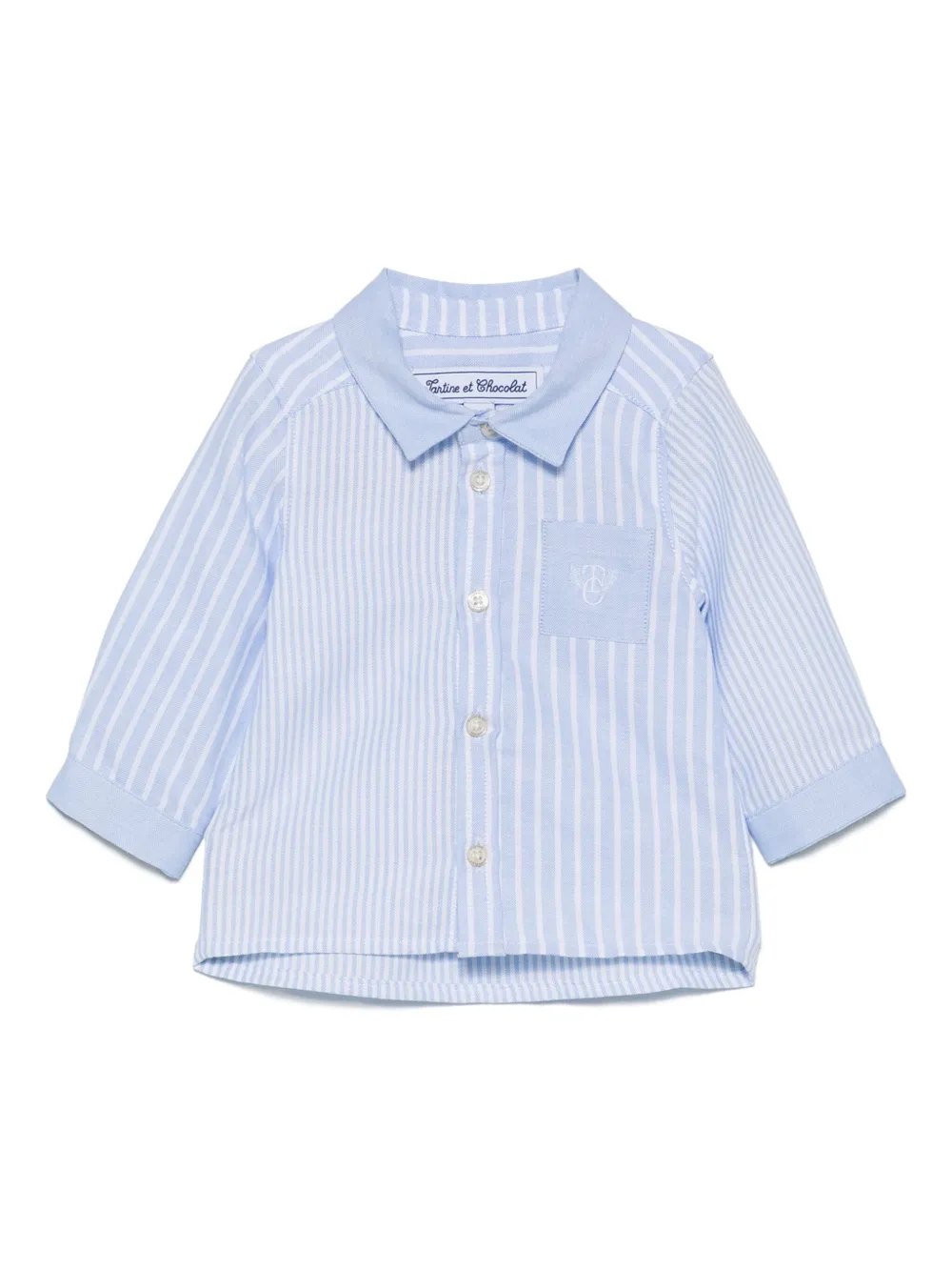 Tartine Et Chocolat Striped Shirt In Blue