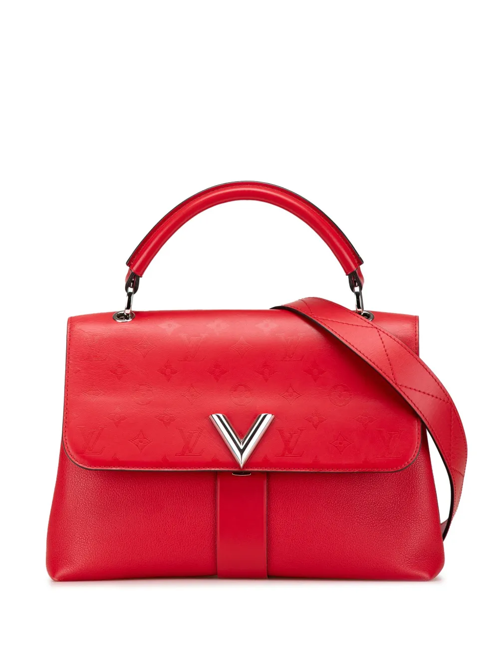 Louis Vuitton Pre-Owned 2017 モノグラム ヴェリー ワンハンドル サッチェルバッグ - レッド Louis Vuitton Pre-Owned 2017 モノグラム ヴェリー ワンハンドル サッチェルバッグ - レッド