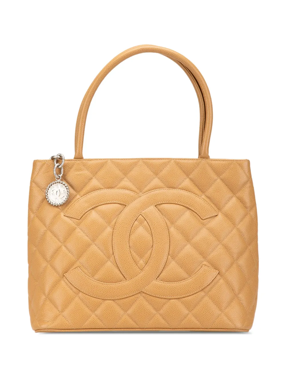CHANEL Pre-Owned 2000-2002 Caviar Medallion tote bag | Brown | Image 1