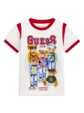 guess kids graphic-print t-shirt - White