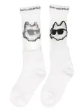 Karl Lagerfeld Kids Choupette socks - White