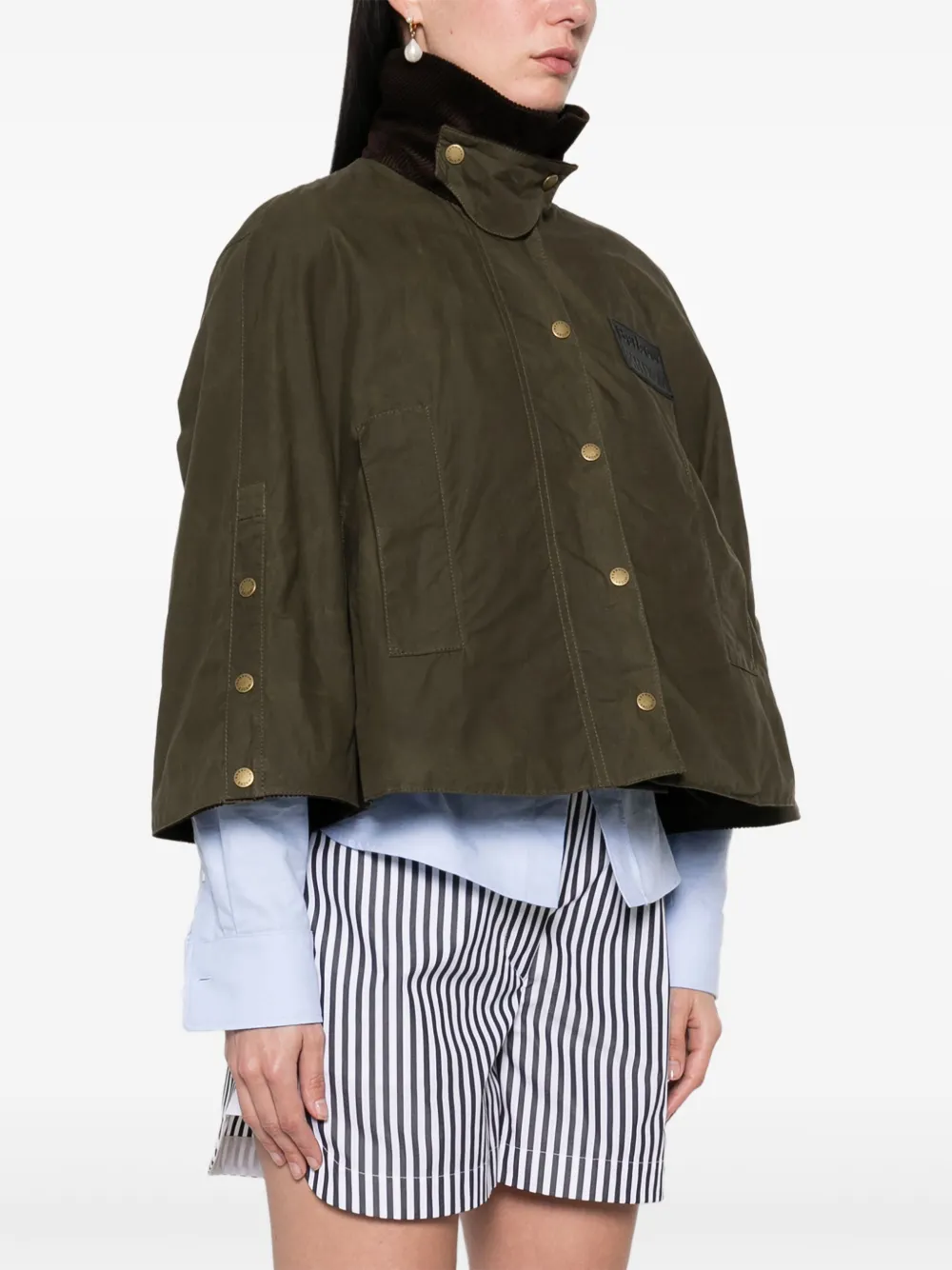 Barbour x Erdem Clover jack Groen