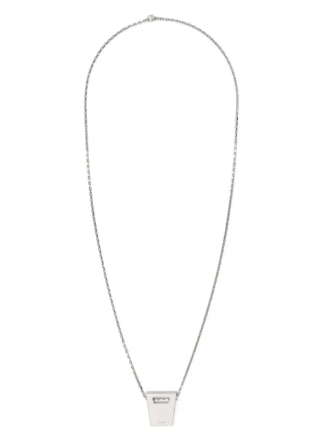 Rick Owens collar con logo grabado