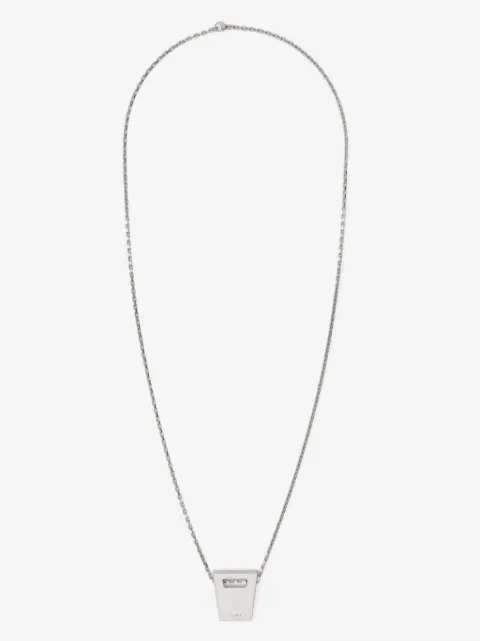 Rick Owens logo-engraved necklace