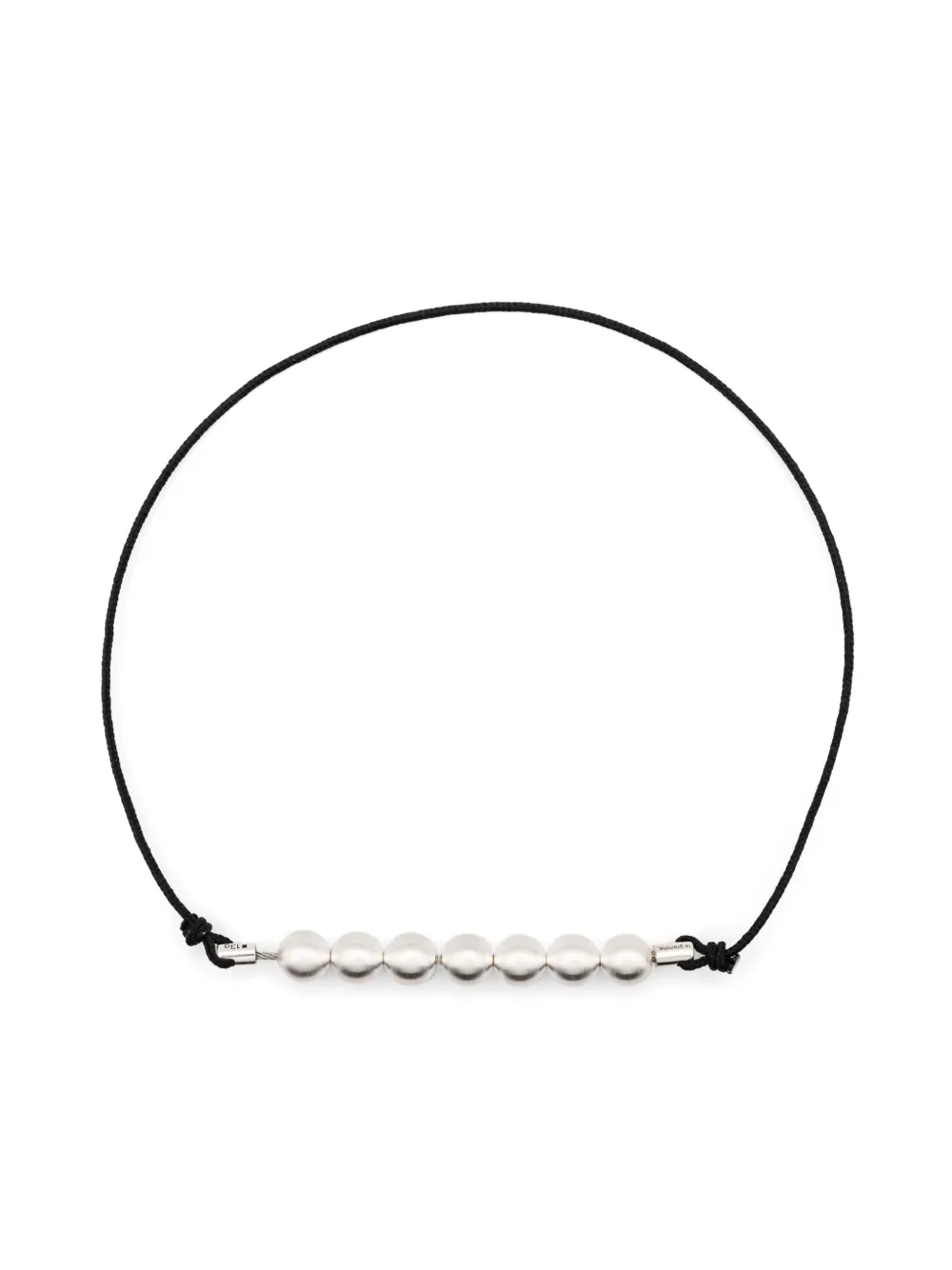 Le Gramme beaded cord bracelet | Silver | Image 1