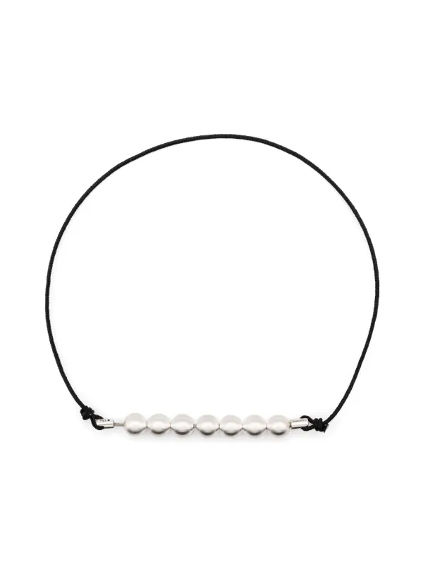 Le Gramme Beaded Cord Bracelet | シルバートーン | FARFETCH JP