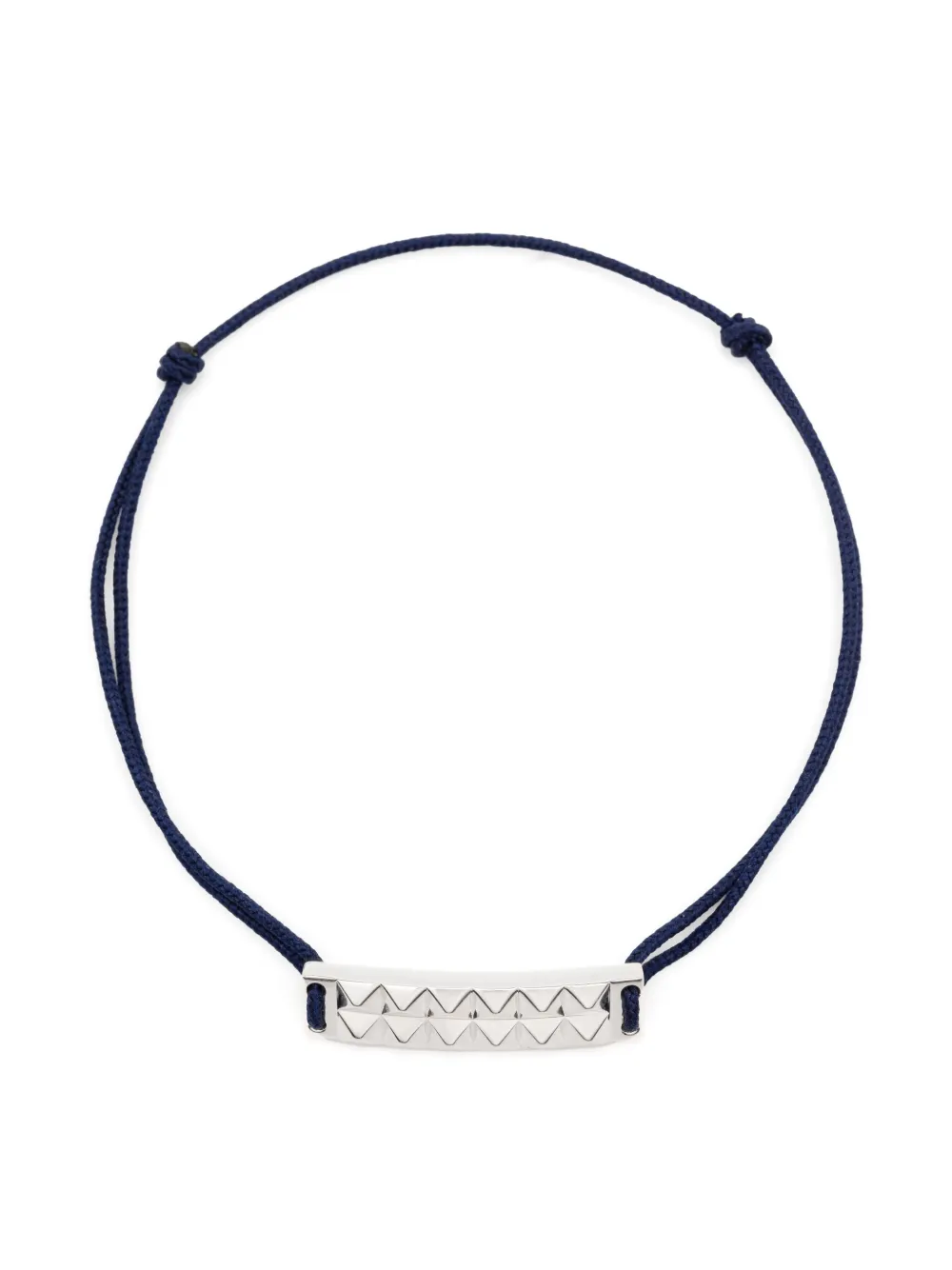 Le Gramme buff-top pyramid-guilloché bracelet | azul | Image 1