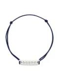 Le Gramme buff-top pyramid-guilloché bracelet - Blue