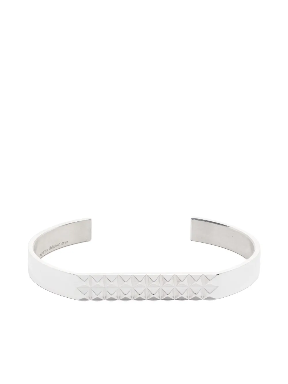 Le Gramme pyramid-guilloche bracelet | plateado | Image 1