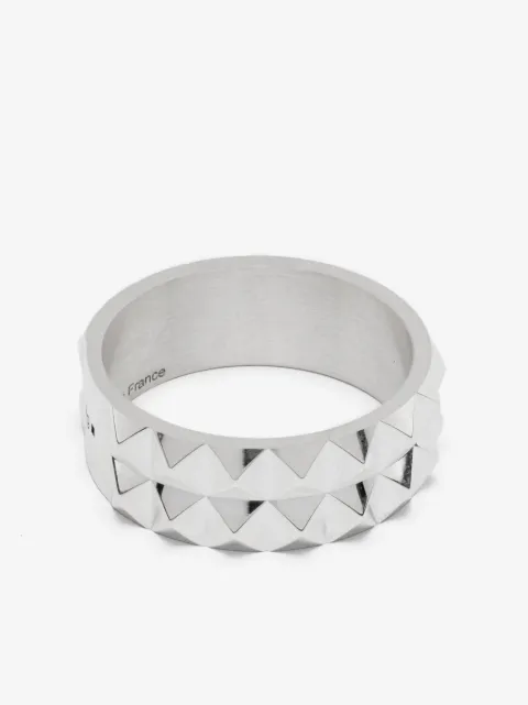 Le Gramme 7G Guilloche-Ring mit Pyramidenstruktur