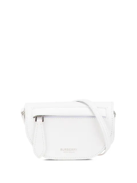 Burberry Pre-Owned 2018-2024 마이크로 가죽 올림피아 크로스 백