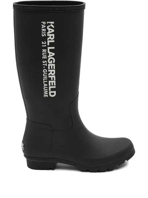 Karl Lagerfeld bottes de pluie à logo