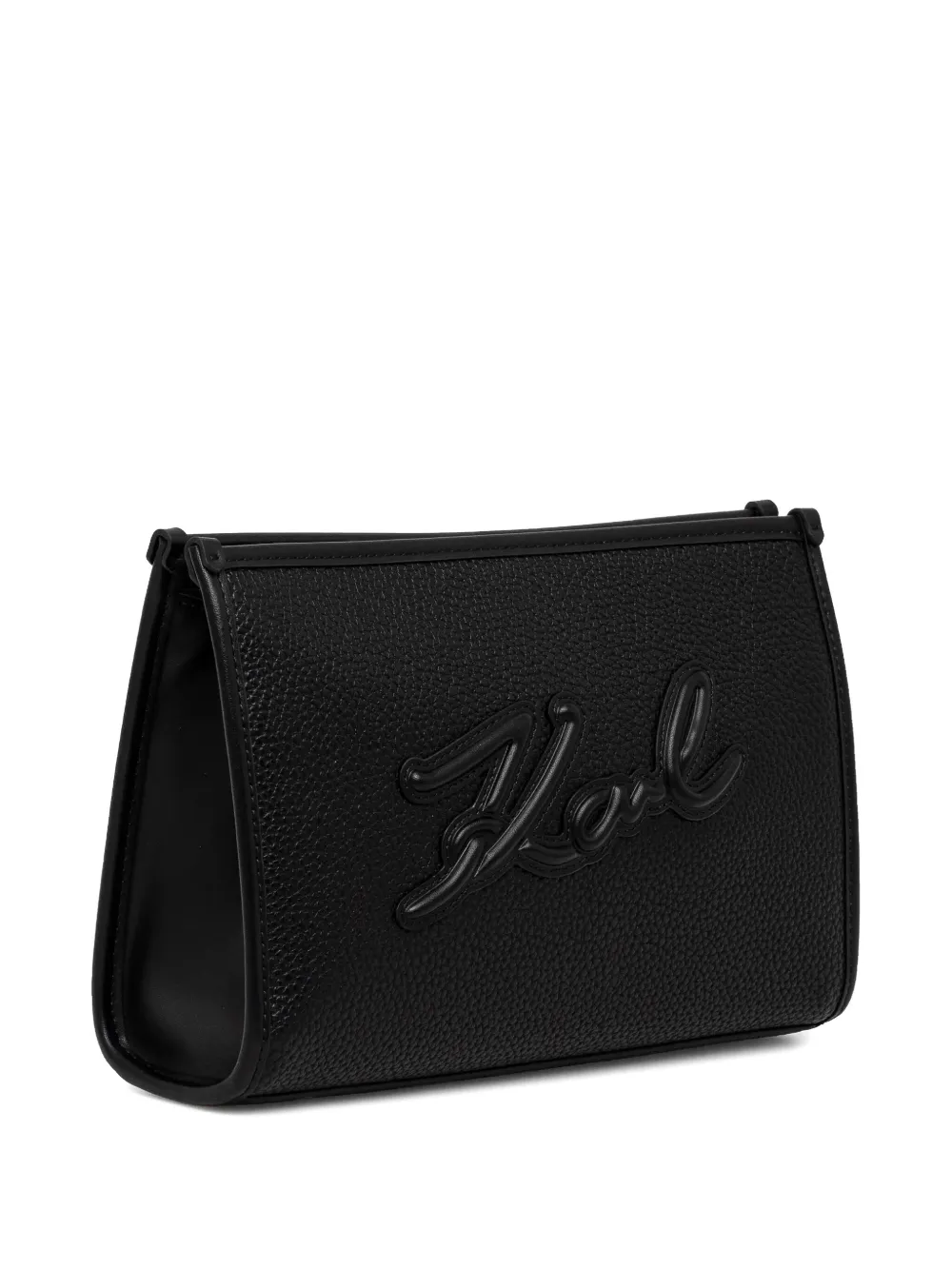 Karl Lagerfeld Leren make-up tas - Zwart