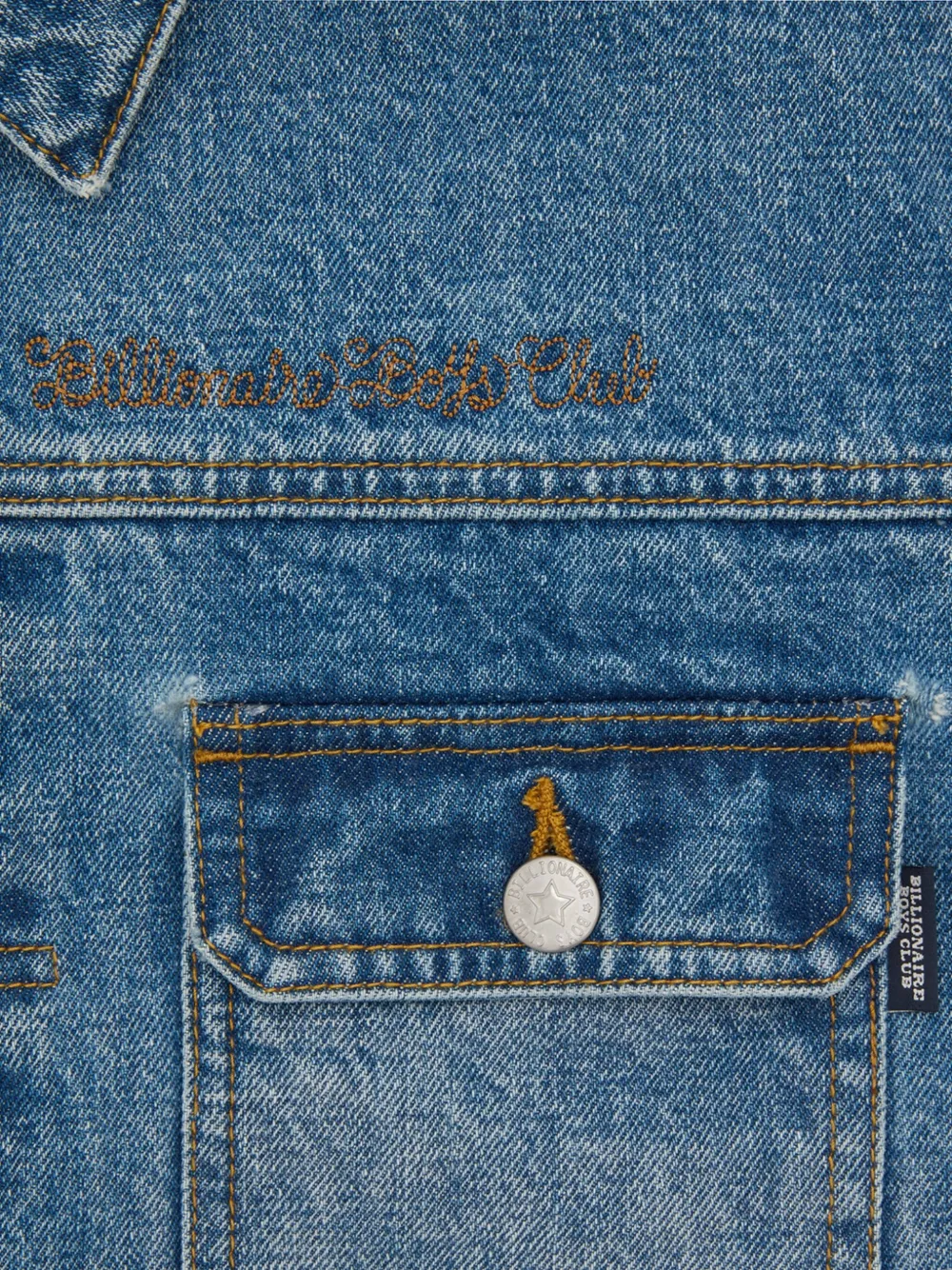 Billionaire Boys Club Denim jack met logo Blauw