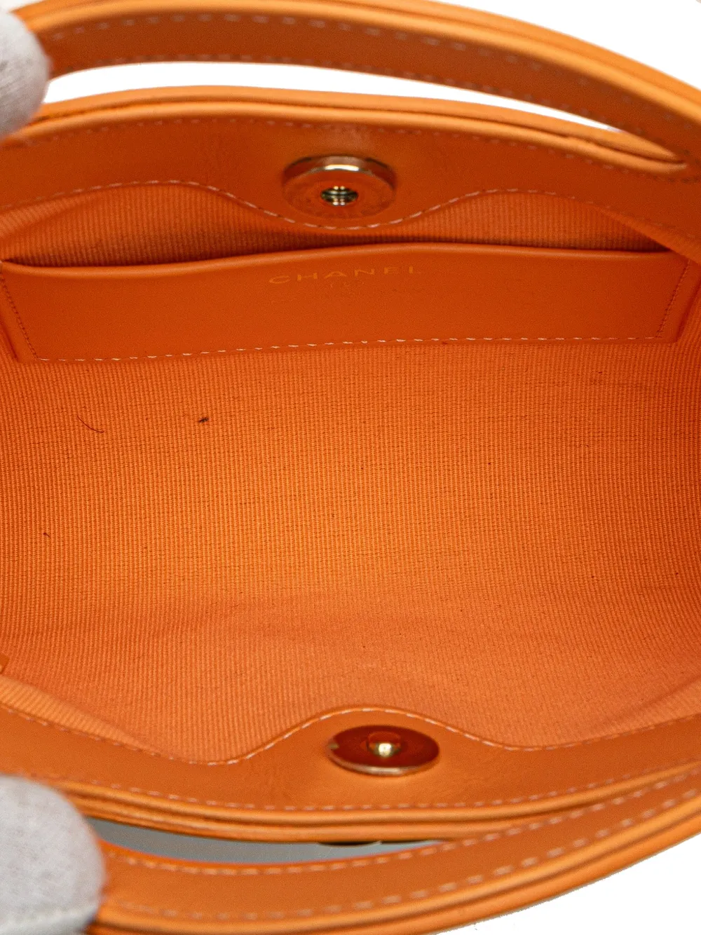 CHANEL Pre-Owned 2021-2024 Nano Shiny Crumpled Calfskin 31 CHANEL Pre-Owned 2021-2024 Nano Shiny Crumpled Calfskin 31