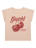 guess kids vintage cherry-print t-shirt - Neutrals