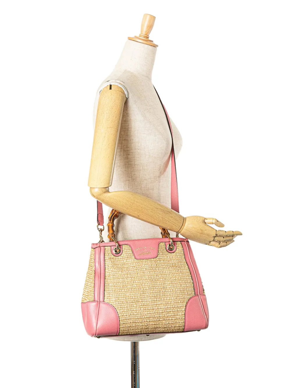 Gucci Pre-Owned Borsa shopper piccola in rafia e bambù 2000-2015 | Borse | Image 2