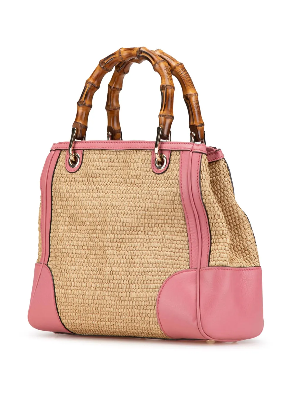 Gucci Pre-Owned Borsa shopper piccola in rafia e bambù 2000-2015 | Borse Pre-owned | Image 3