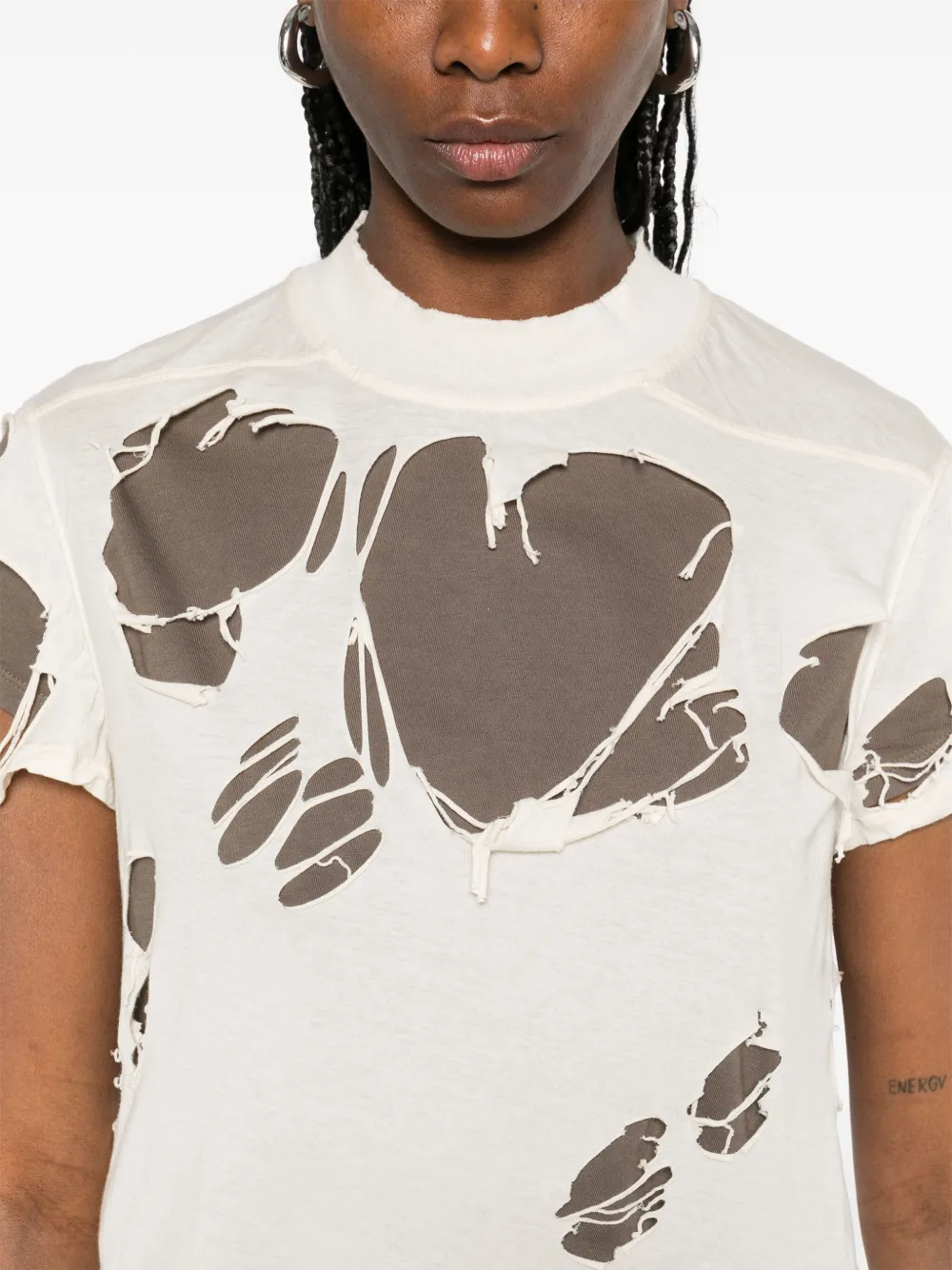 Rick Owens DRKSHDW Small Level T-shirt 21 NATURAL