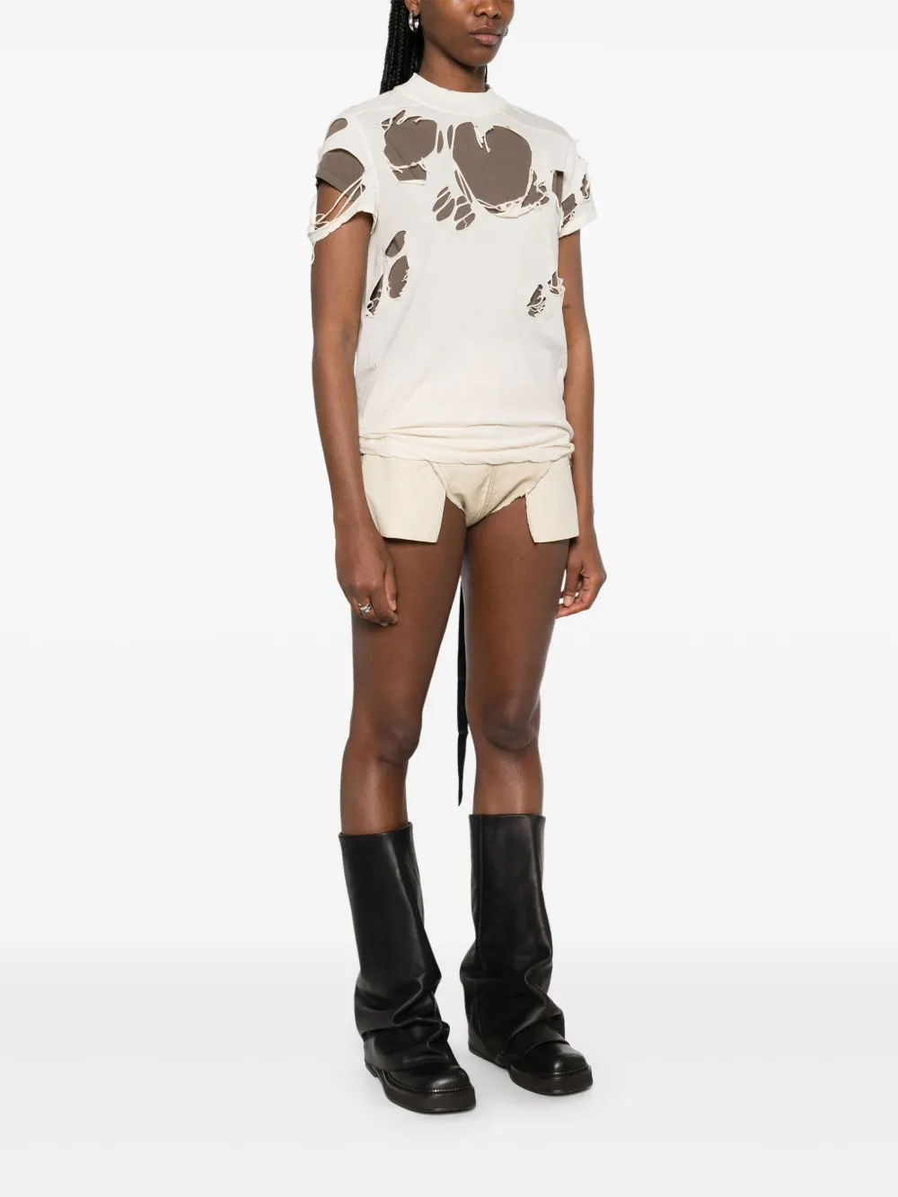 Rick Owens DRKSHDW Small Level T-shirt 21 NATURAL