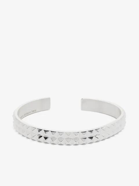 Le Gramme pyramid-guilloche bracelet