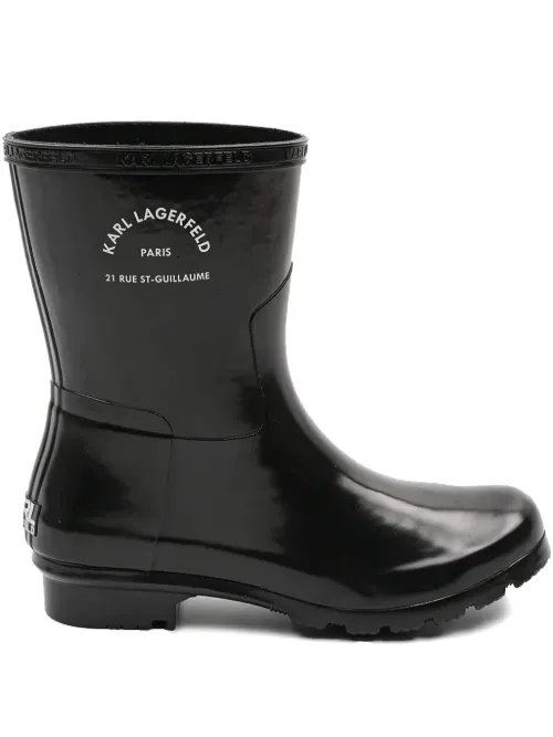 Bottes de pluie à logo - Karl Lagerfeld - Modalova