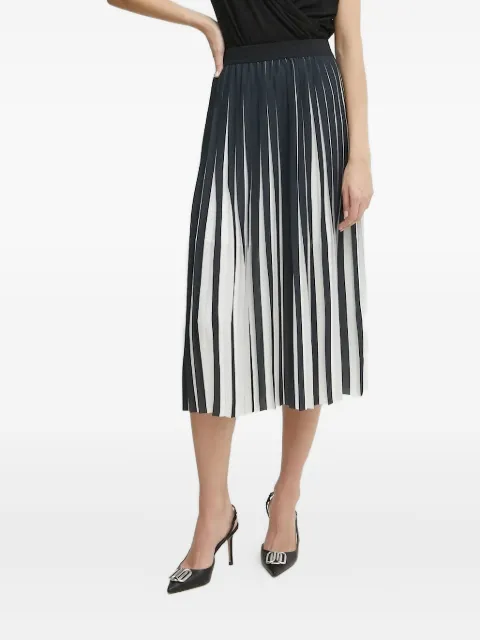 Karl Lagerfeld pleated striped skirt