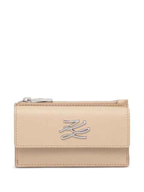 Karl Lagerfeld logo-plaque wallet