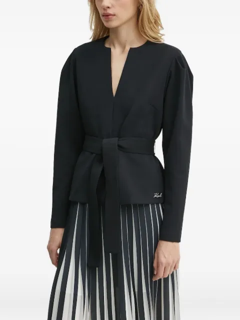 Karl Lagerfeld belted cardigan