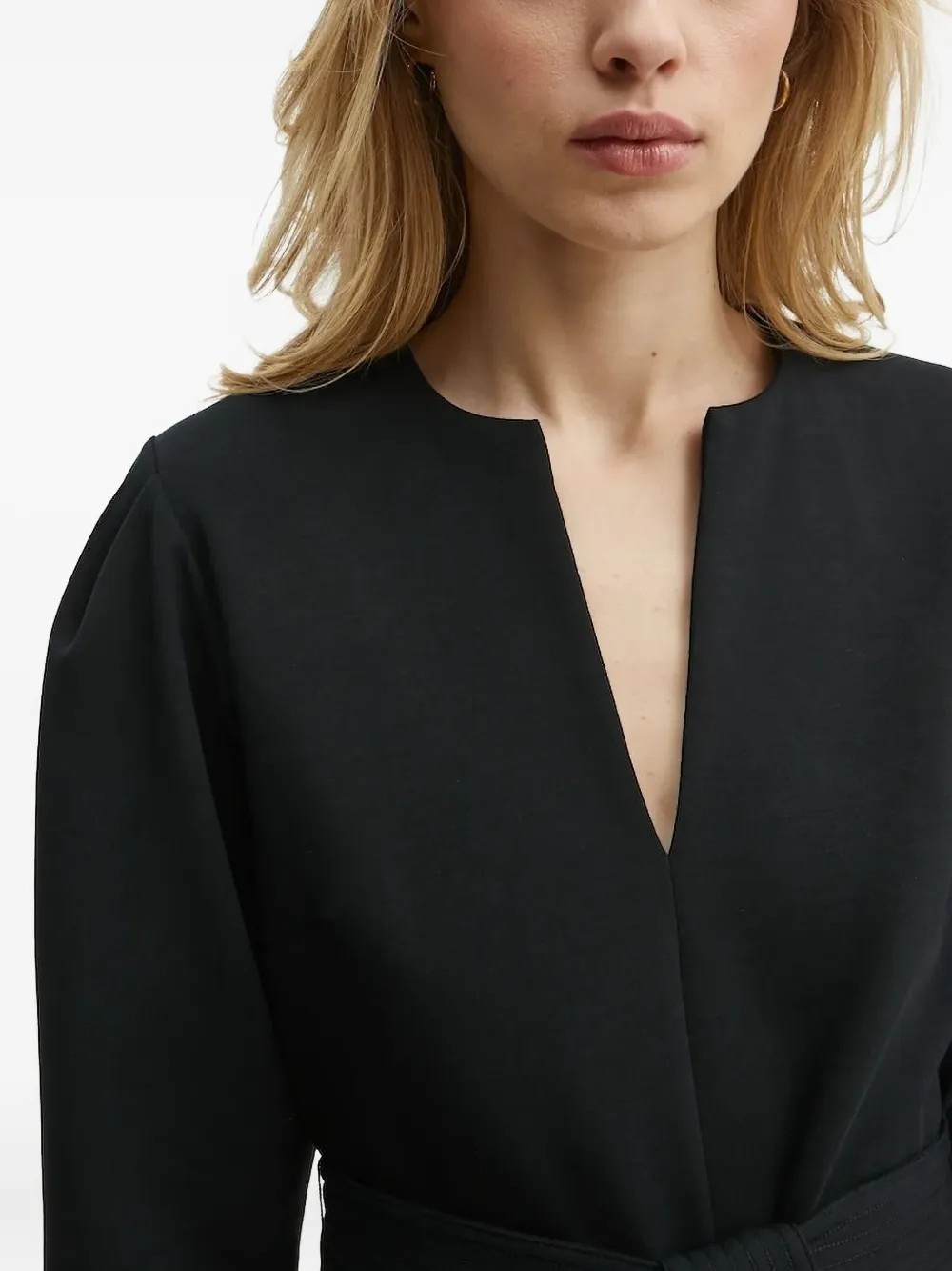 Karl Lagerfeld Vest met ceintuur Zwart