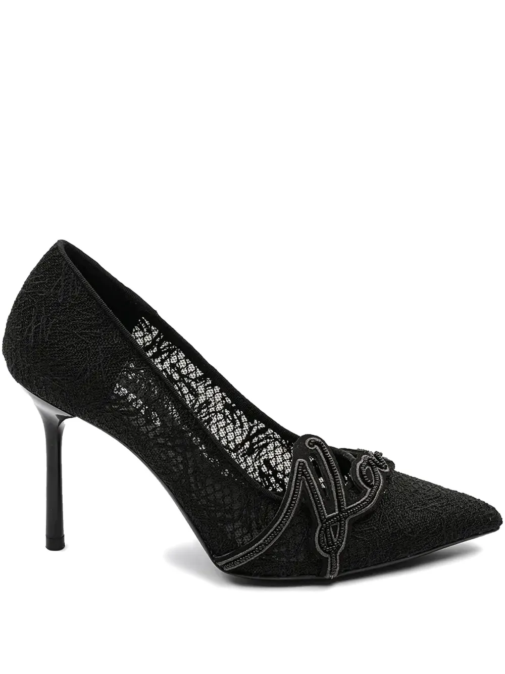 Karl Lagerfeld 100mm pumps met logo-applicatie Zwart