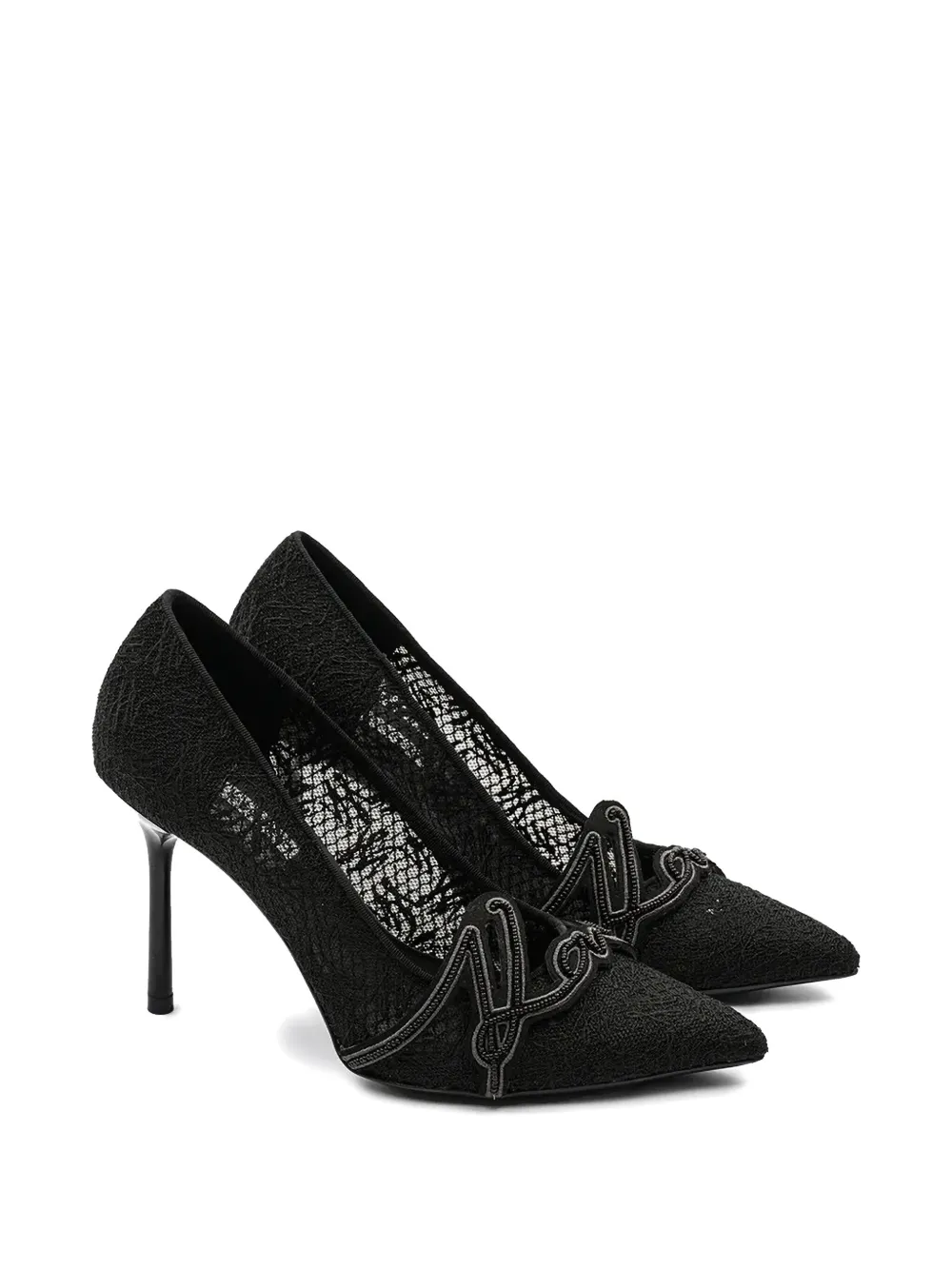 Karl Lagerfeld 100mm pumps met logo-applicatie Zwart